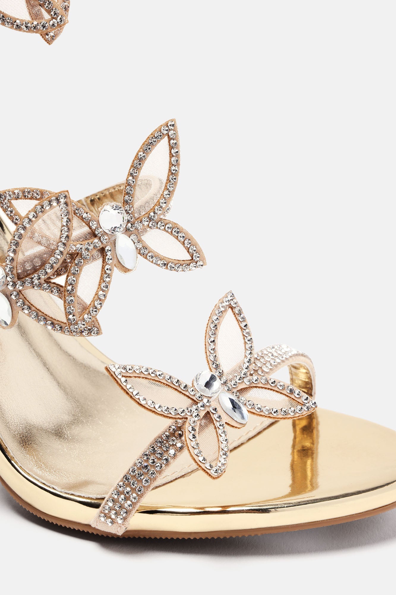 Girly Vibes Wrap Up Heeled Sandals - Gold