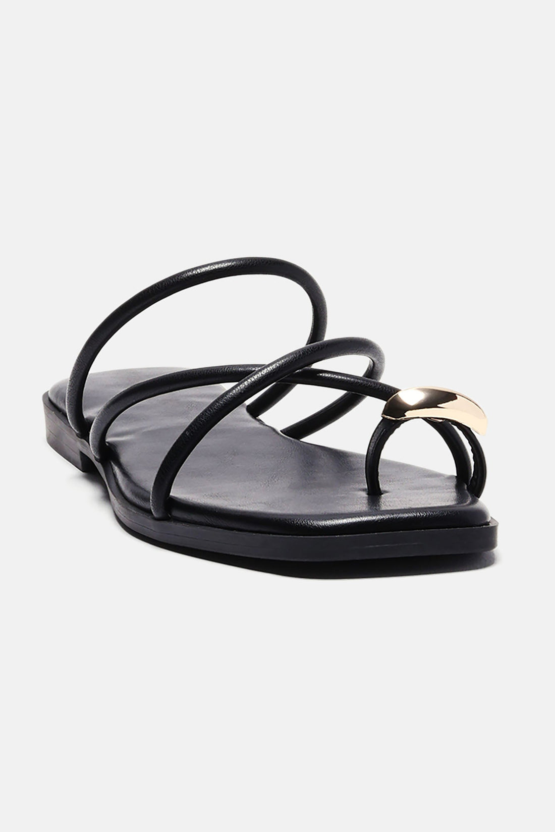 Libbie Flat Sandals - Black
