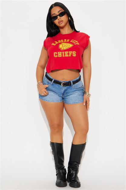 Kansas City Chiefs Washed Tank Top - Red