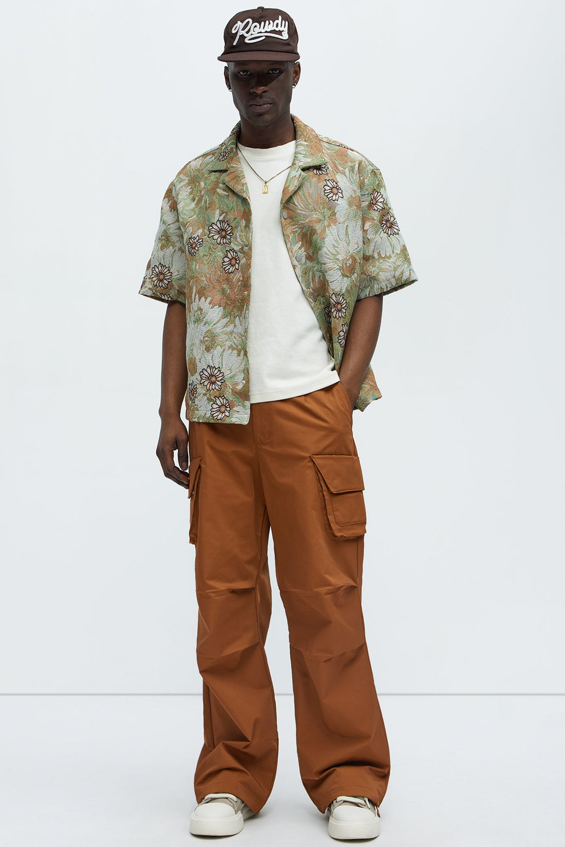 Baggy Belden Cargo Pants - Brown