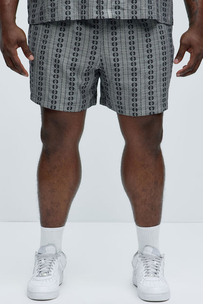 Denali Floral Warm Up Shorts - Black/combo