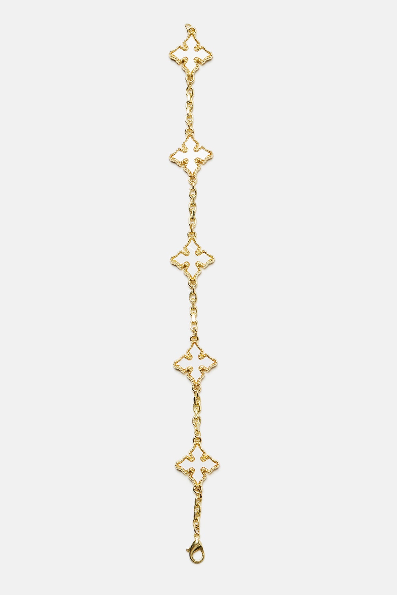 Crossed Off Bracelet - Gold