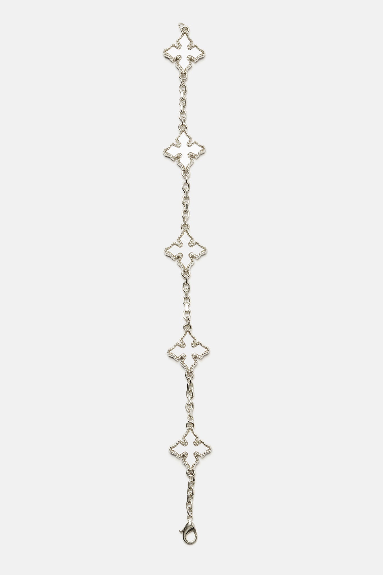 Crossed Off Bracelet - Silver