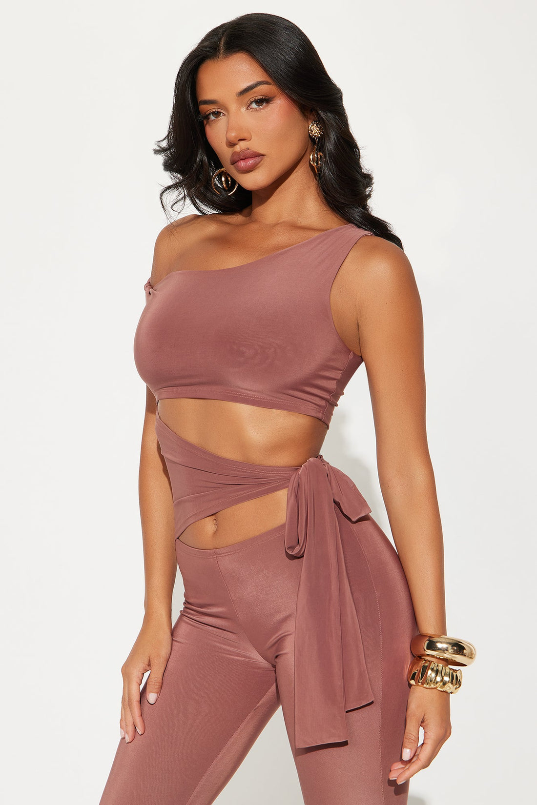 Harper Flare Leg Jumpsuit - Mocha