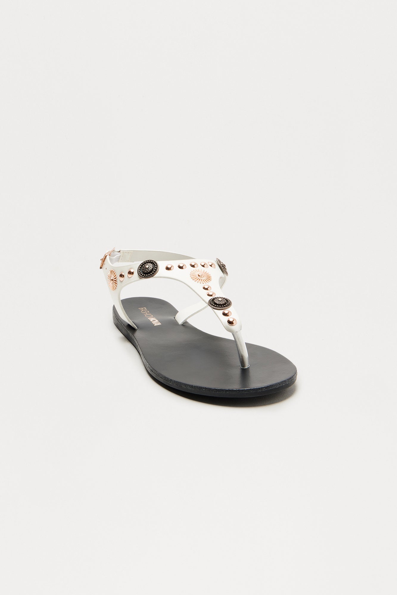 Morocco Studded Sandals - White