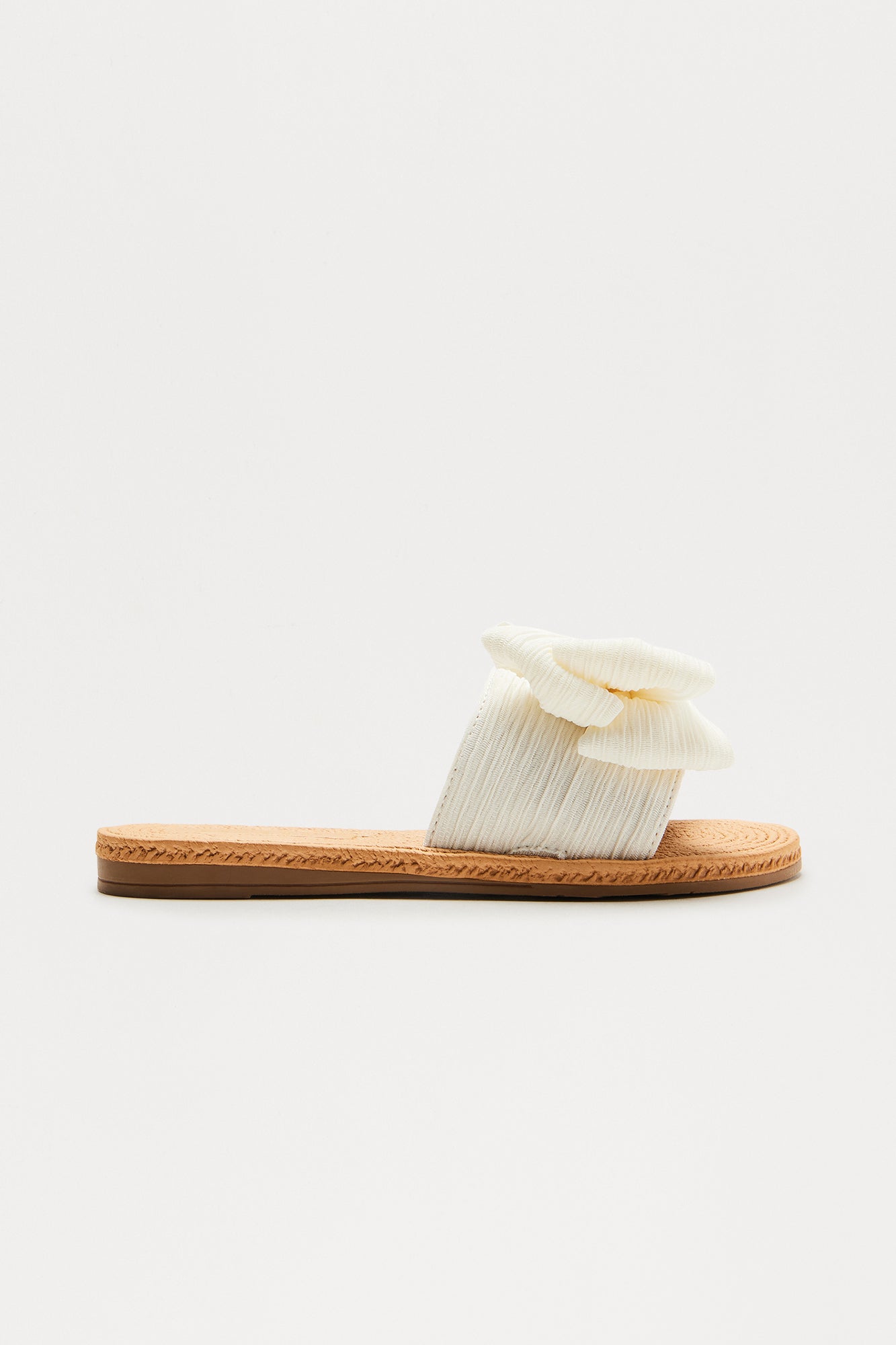 Deagan Bow Sandals - Ivory