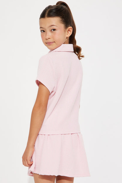 Mini Isabella Skirt Set - Light Pink