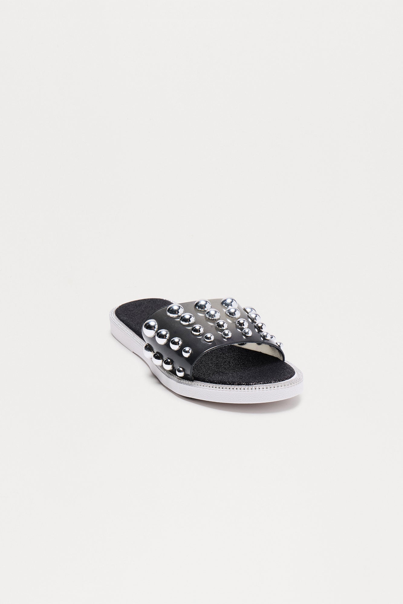 Lessa Studded Sandals - Black