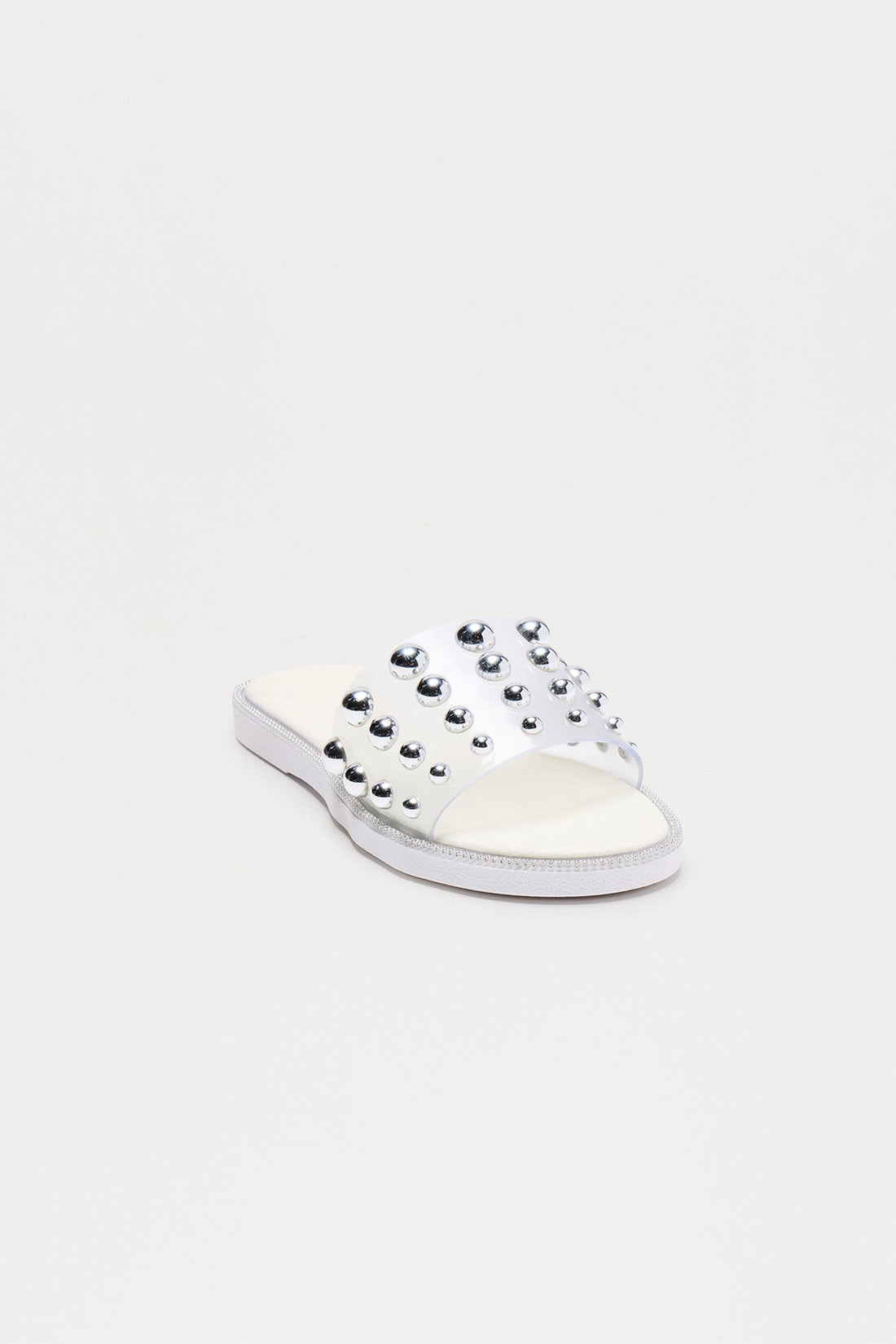 Lessa Studded Sandals - White