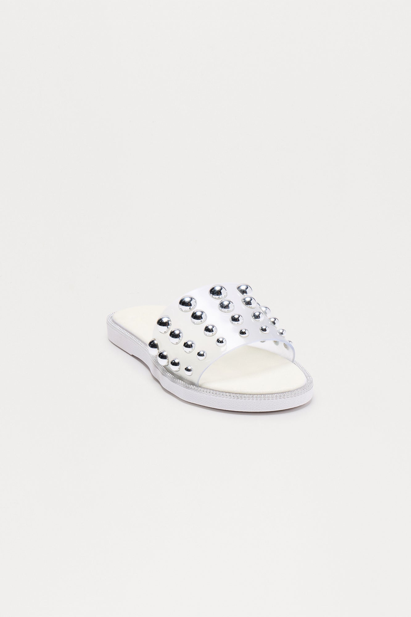 Lessa Studded Sandals - White