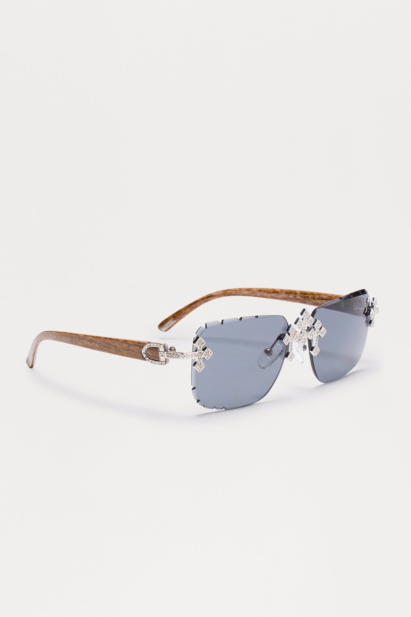 Iced Triple Cross Sunglasses - Black/combo