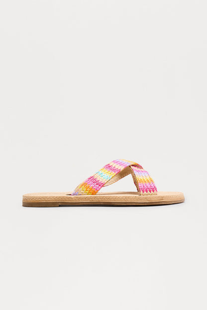 Malore Jute Sandals - Multi Color
