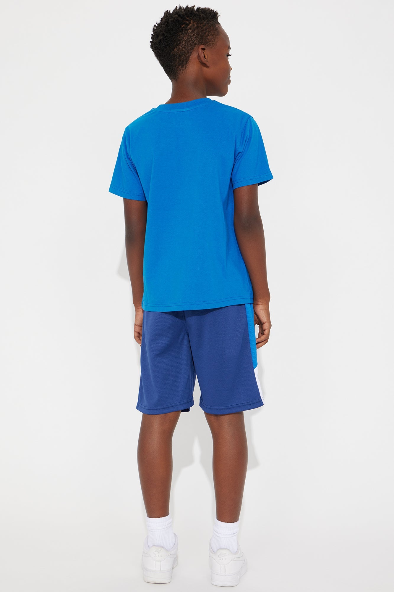 Mini Rise And Grind Short Set - Royal/combo