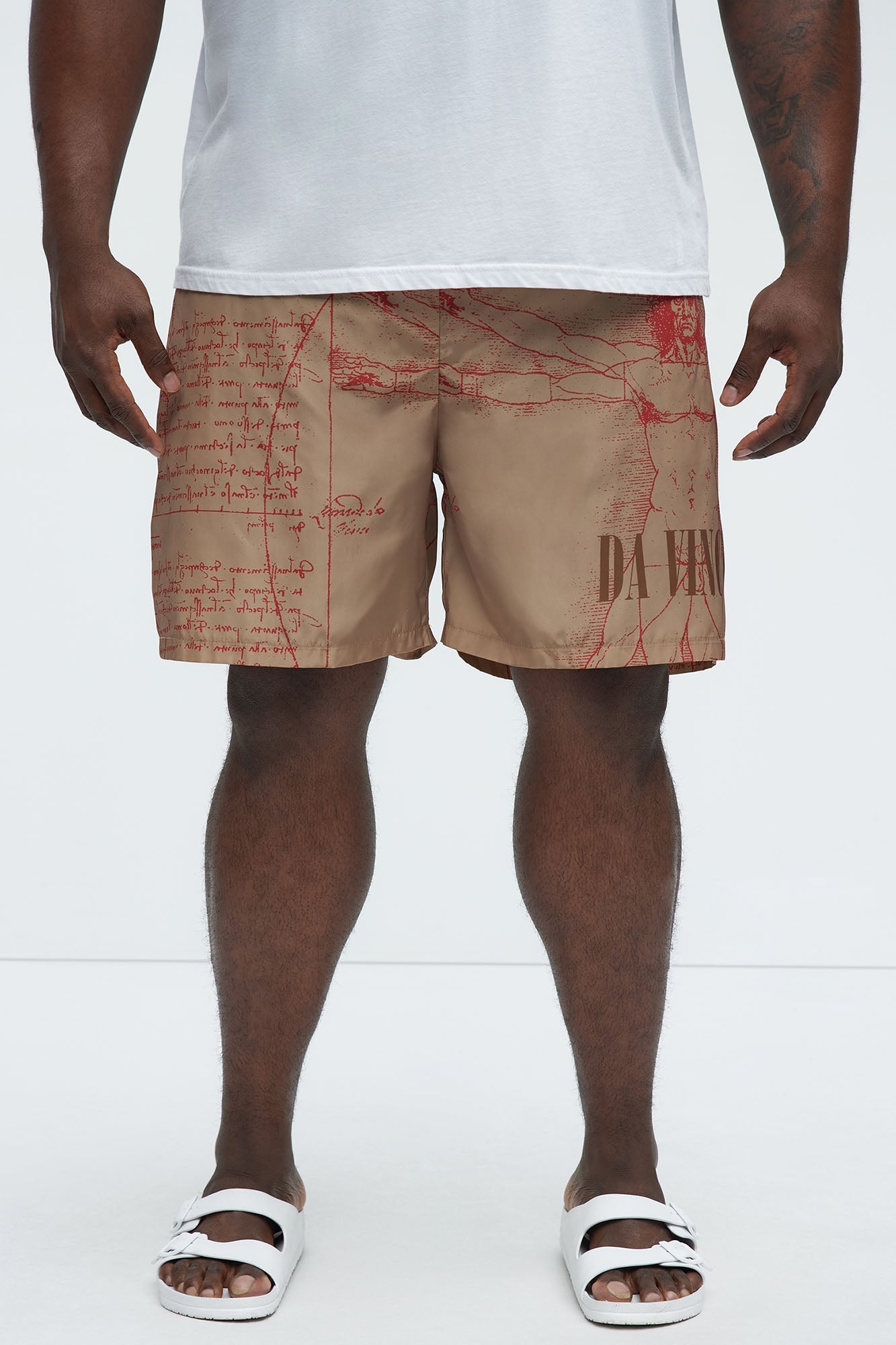 Da Vinci Museum Art Swim Mid Trunk - Multi Color