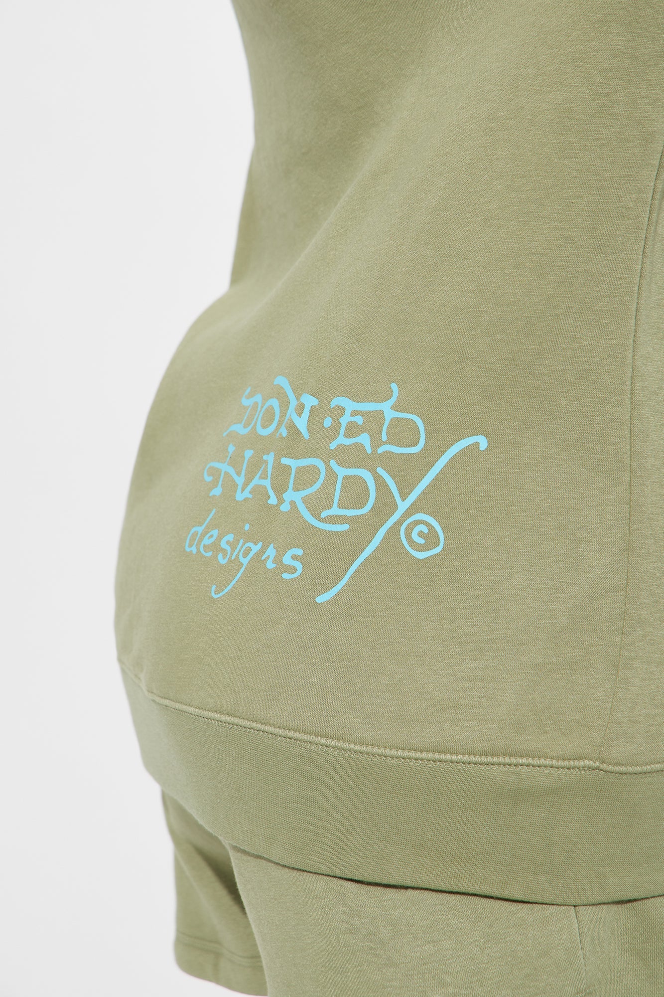 Ed Hardy Butterfly Zip Up Hoodie - Sage