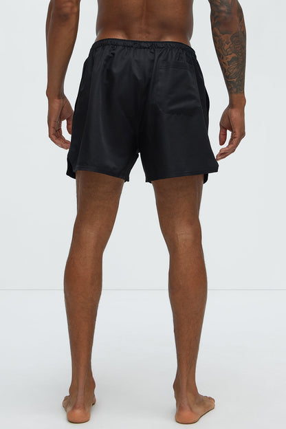 Loverboy Relaxed Swim Trunk 4″ - Black