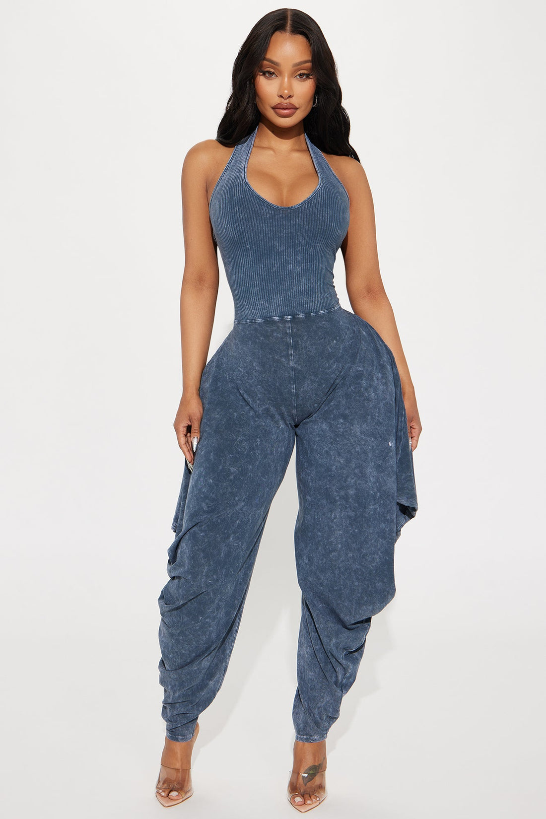 Call For You Jumpsuit - Navy