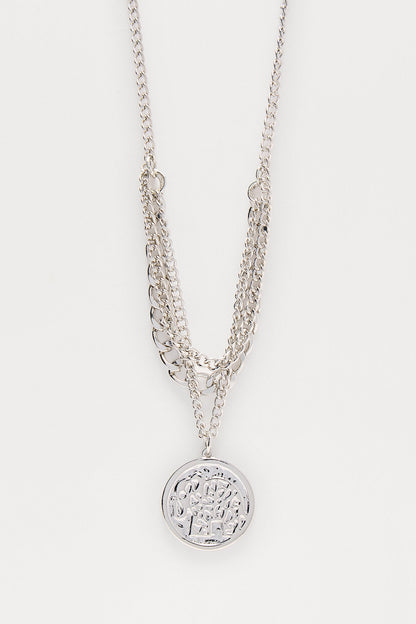 Stewart Stacked Necklace - Silver