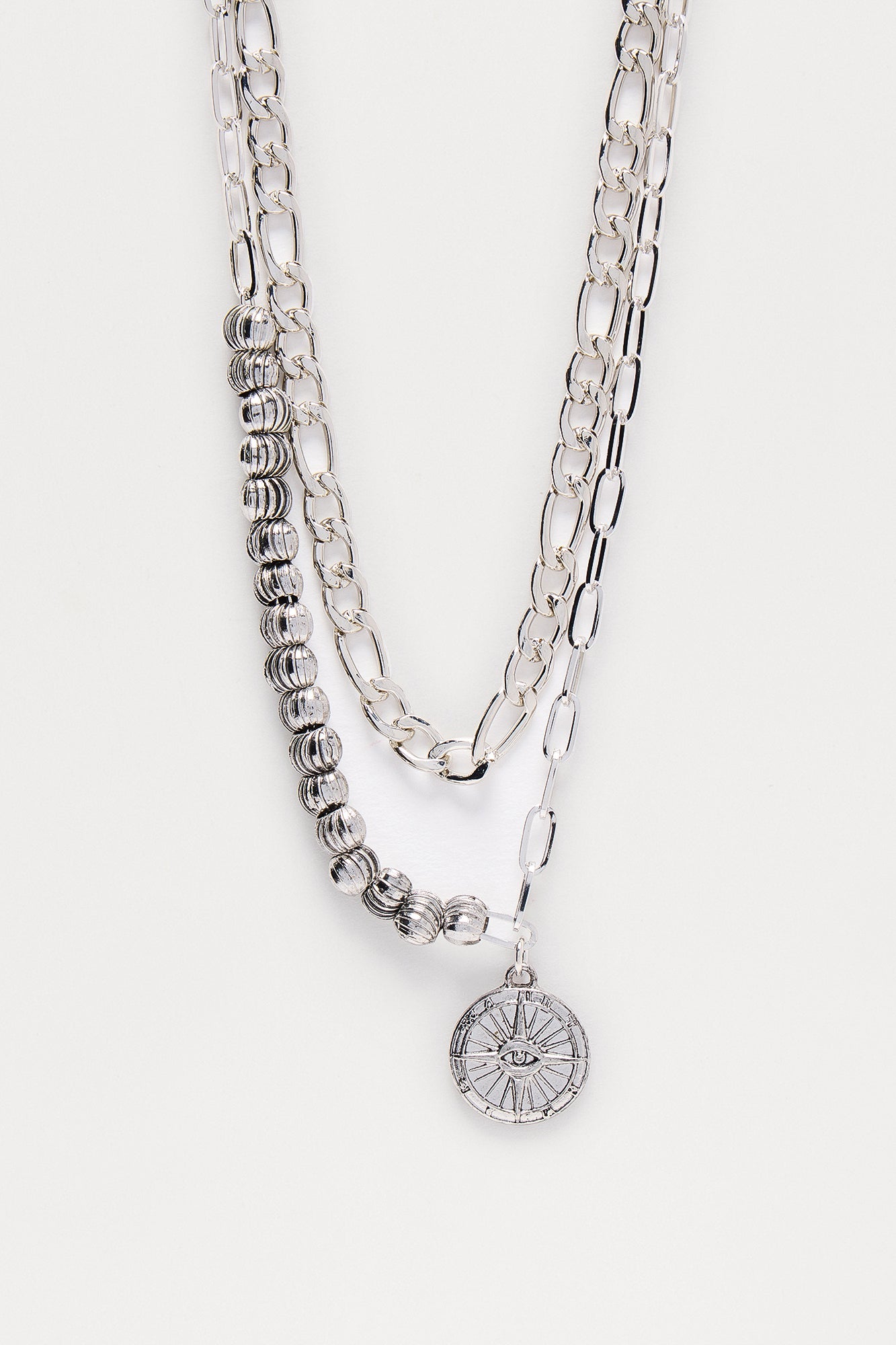 Main Necklace Set - Silver