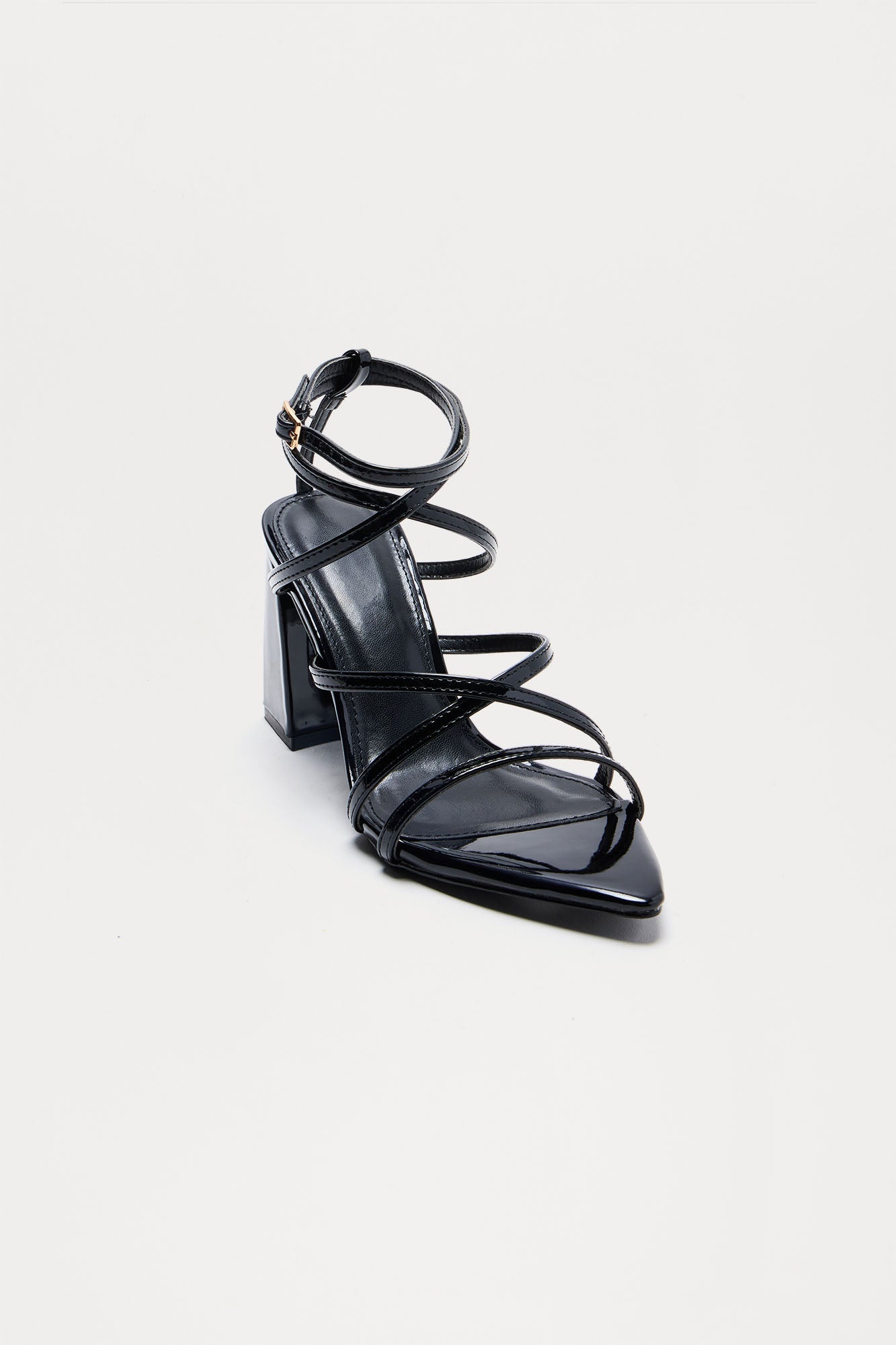 Misty Ankle Strap Heels - Black