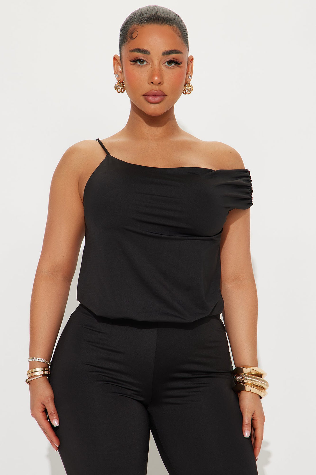 Eden Sleeveless Wide Leg Jumpsuit - Black