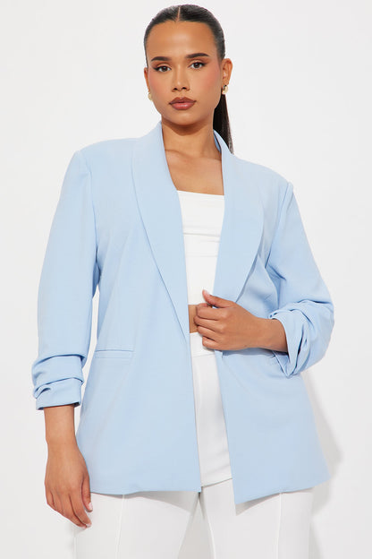 The Celine Blazer - Light Blue