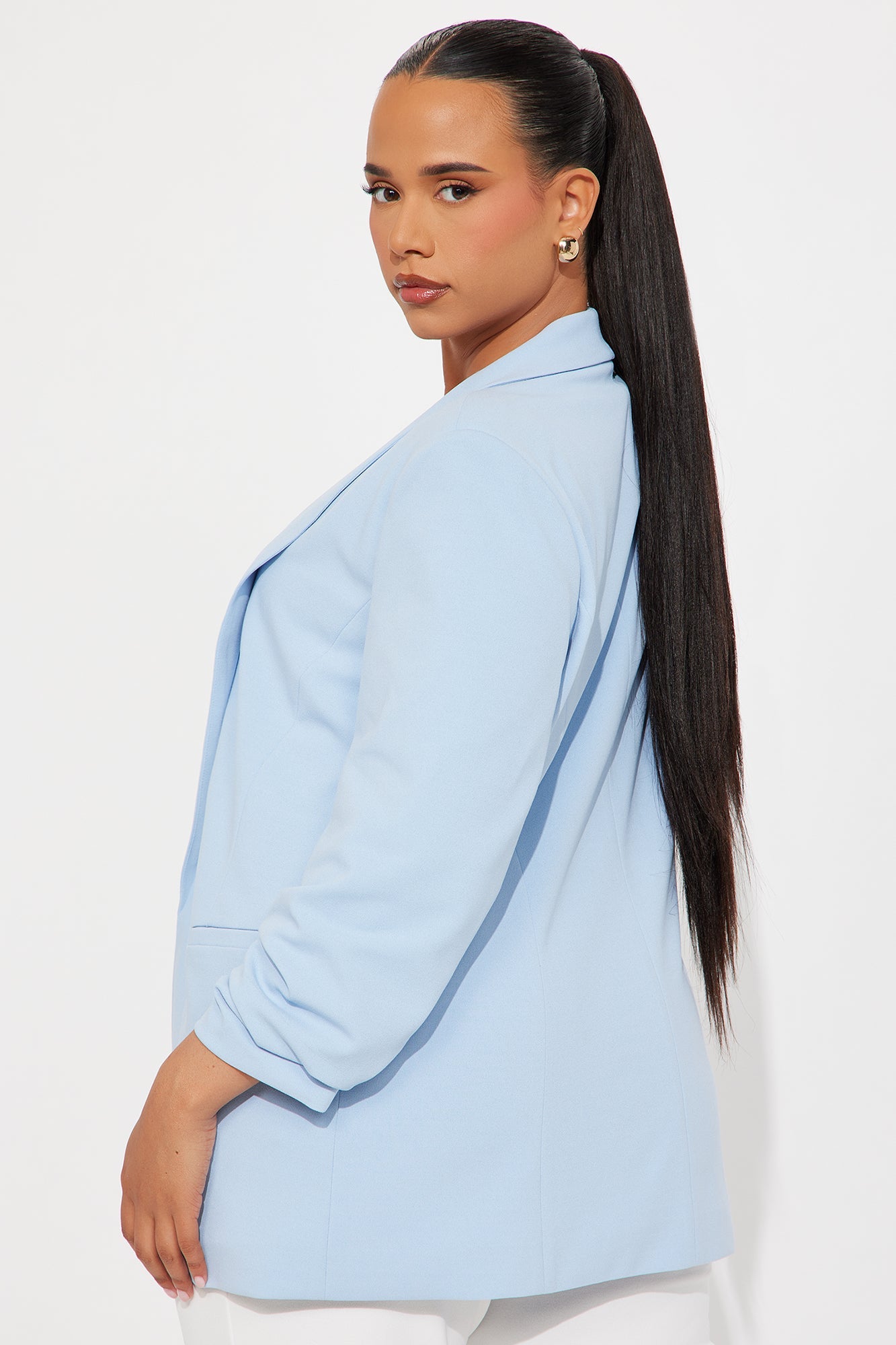 The Celine Blazer - Light Blue