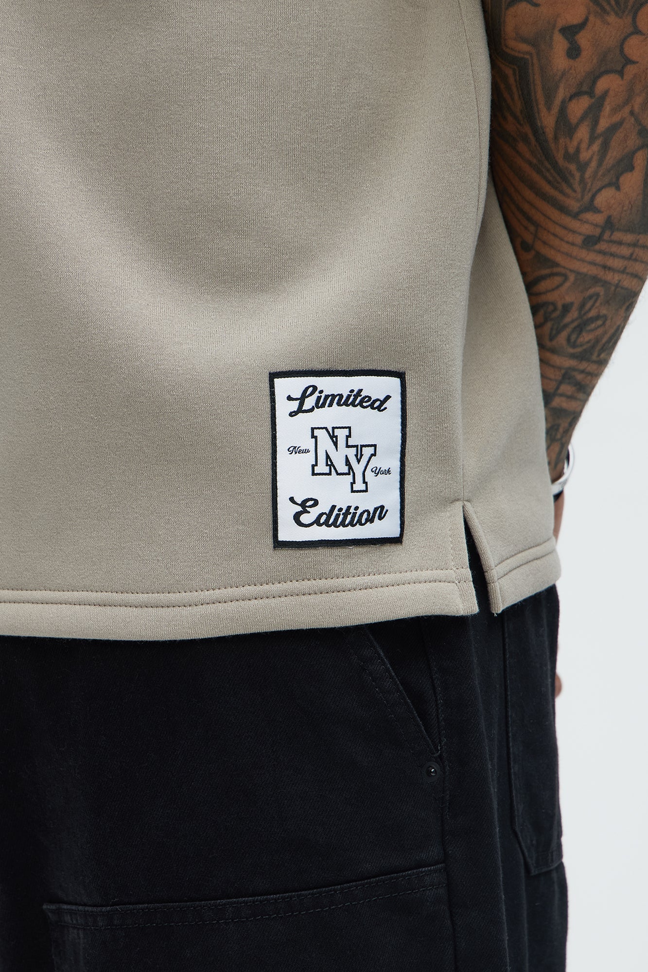 Classic New York Short Sleeve Henley - Stone