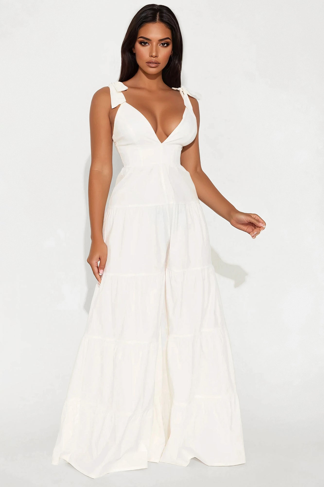 Bottomless Mimosas Poplin Jumpsuit - White