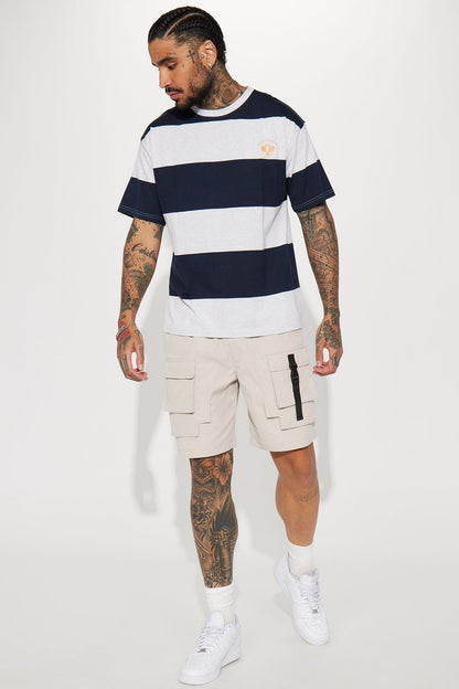 All Cap Utility Nylon Cargo Shorts - Grey