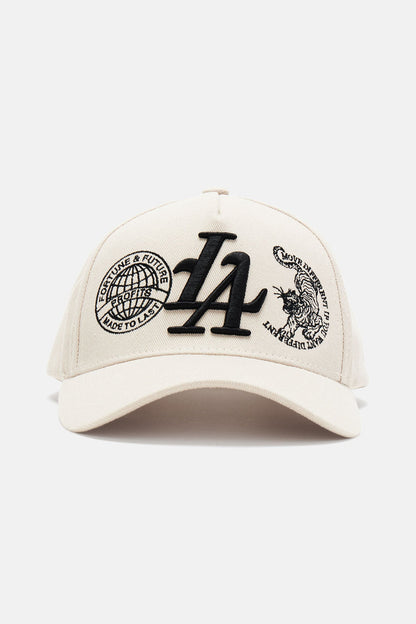 LA Fortune Snapback Hat - Off White