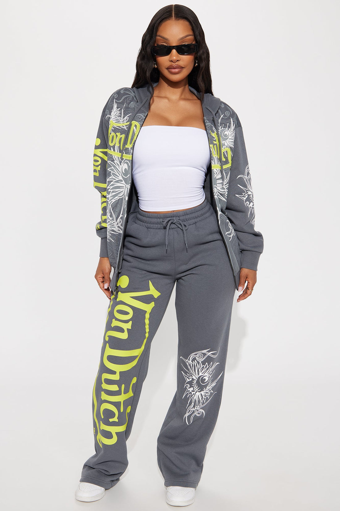 Von Dutch Full Throttle Pant - Charcoal/combo