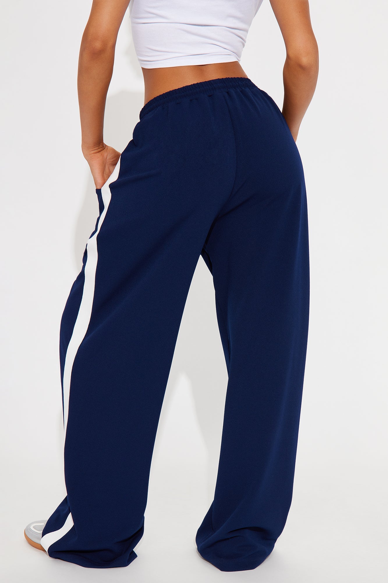 Point Of View Track Trouser Pant - Navy