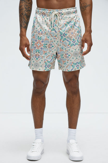 Bijan Rug Printed Shorts - Multi Color