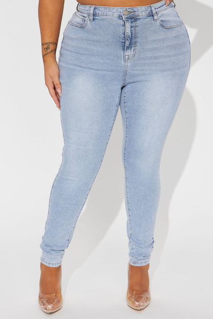 San Diego Sculpting High Rise Stretch Skinny Jeans - Light Wash