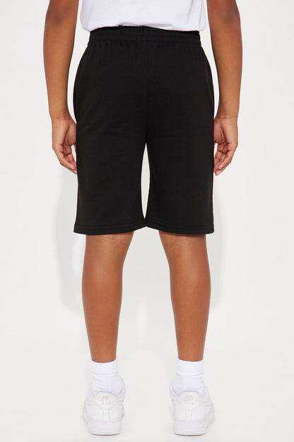Mini Legendary Star Fleece Shorts - Black