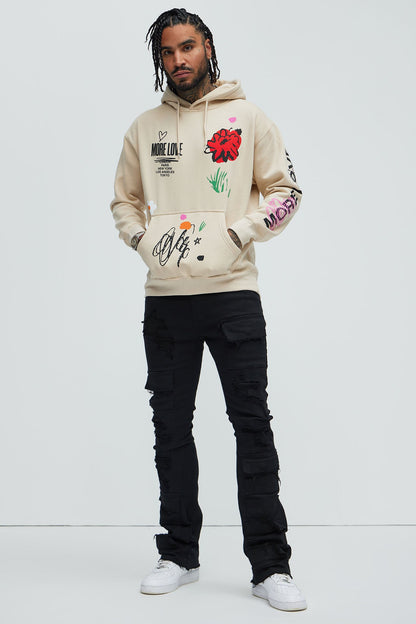 More Love Worldwide Hoodie - Sand