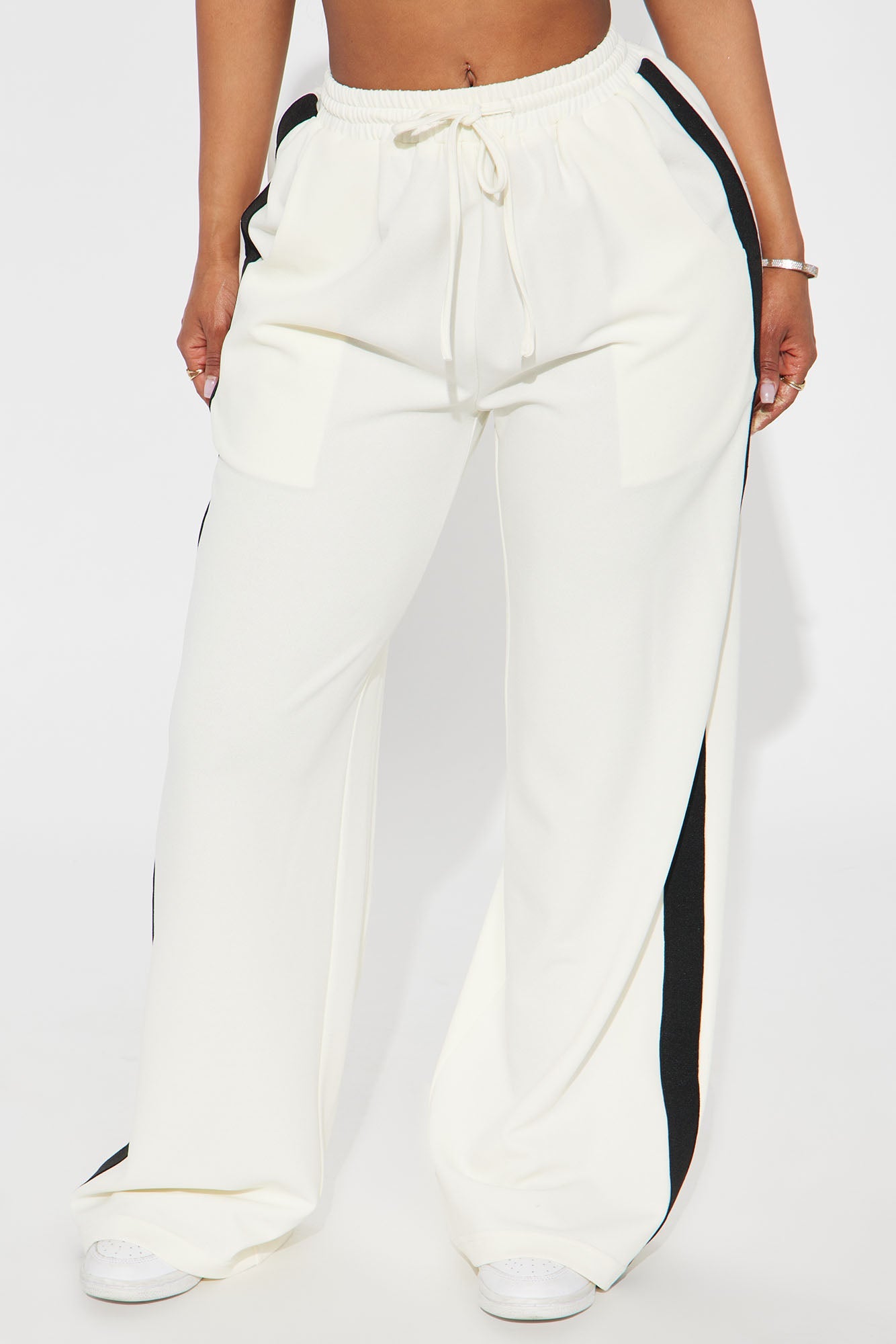 Point Of View Track Trouser Pant - Cream