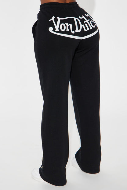 Von Dutch Skull Oasis Wide Leg Pant - Black/combo