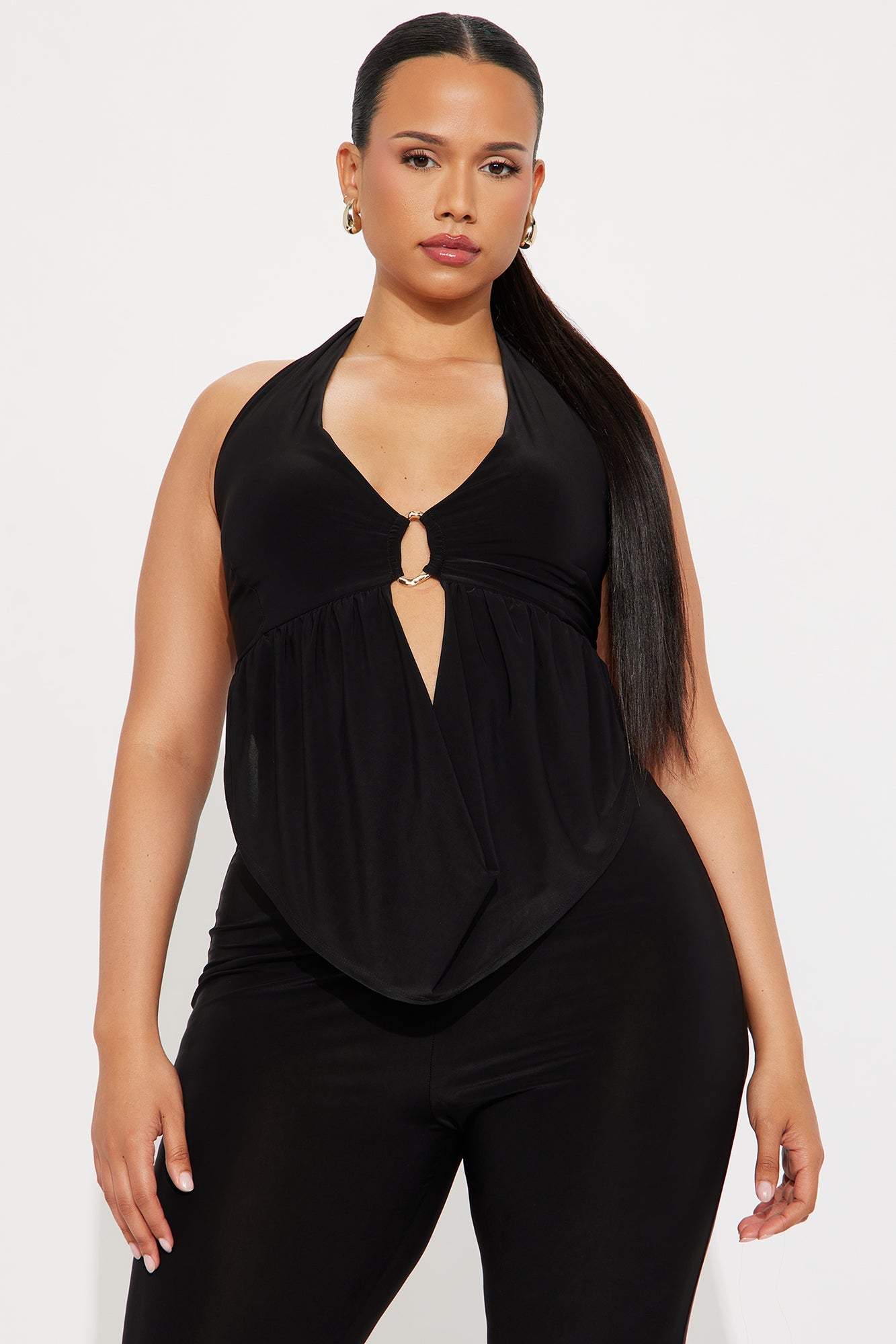 Emilee ITY Halter Jumpsuit - Black