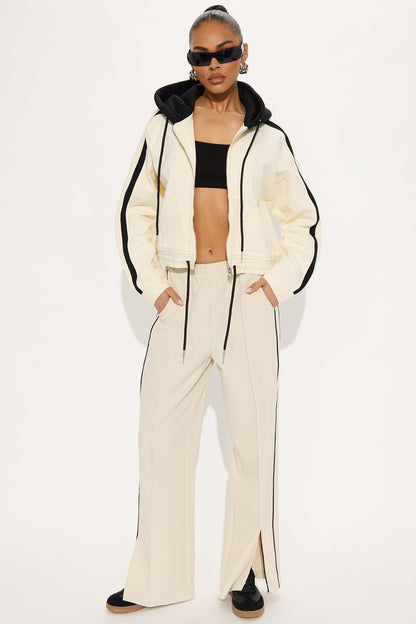 Gillian Track Trouser Pant - Cream