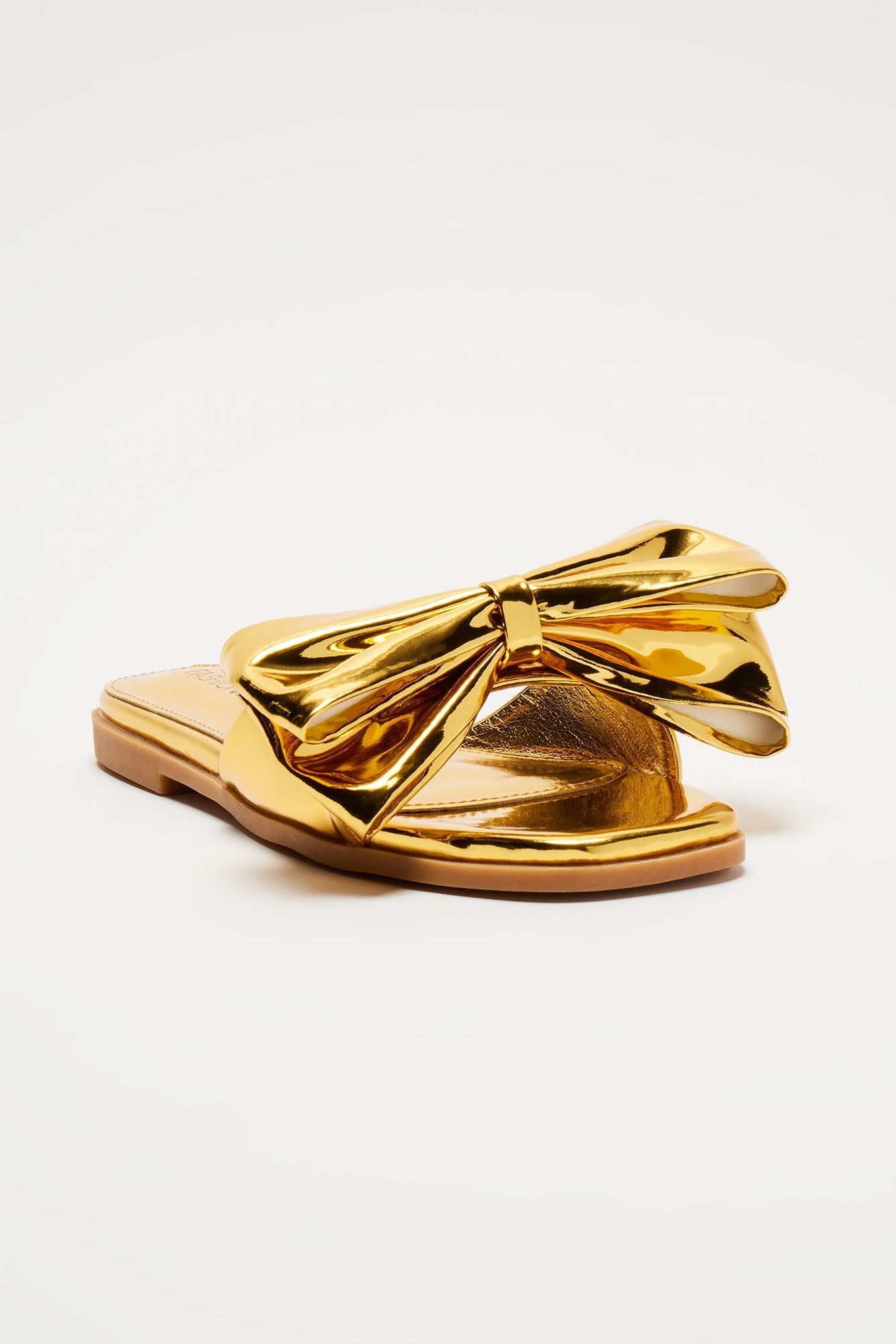 Wish It Was Metallic Sandals - Gold