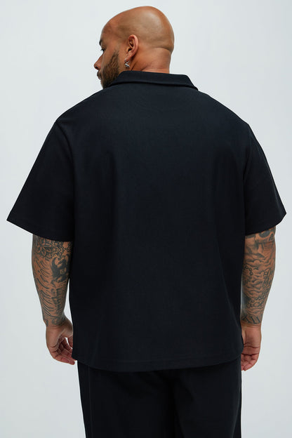 Turner Short Sleeve Polo - Black