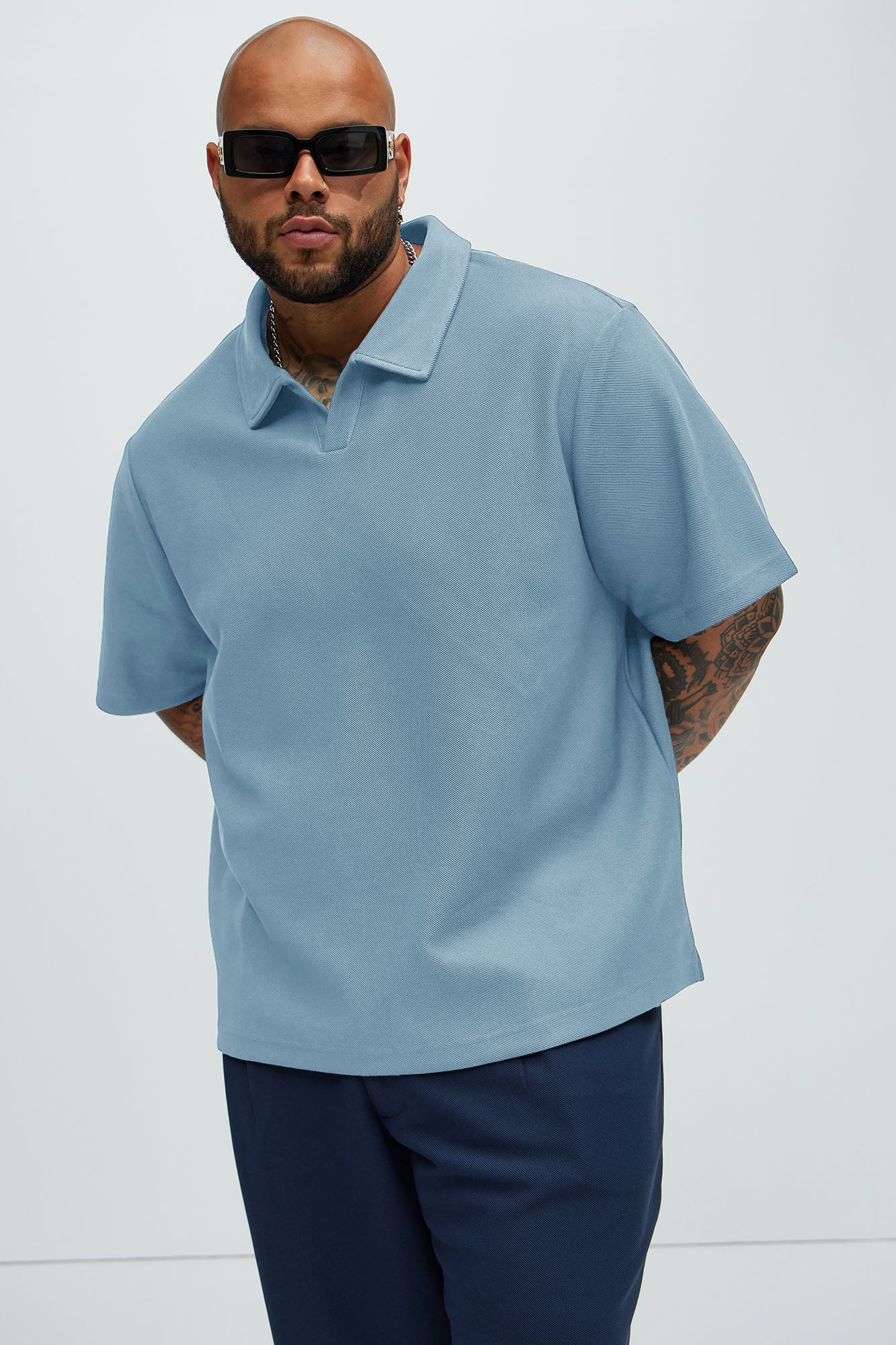 Turner Short Sleeve Polo - Light Blue