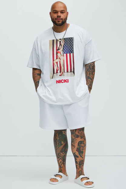 Tyson Sweatshort - White