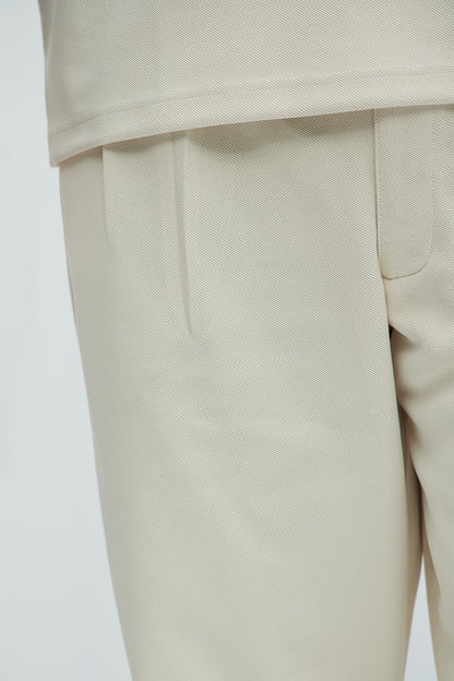 Turner Relaxed Trouser Pants - Cream