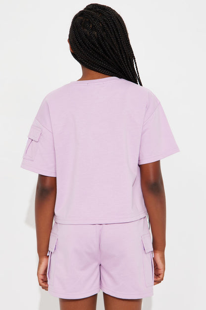 Mini Oh You Fancy Huh Short Set - Lilac