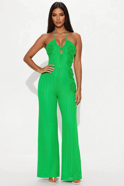 Marissa Crochet Jumpsuit - Green