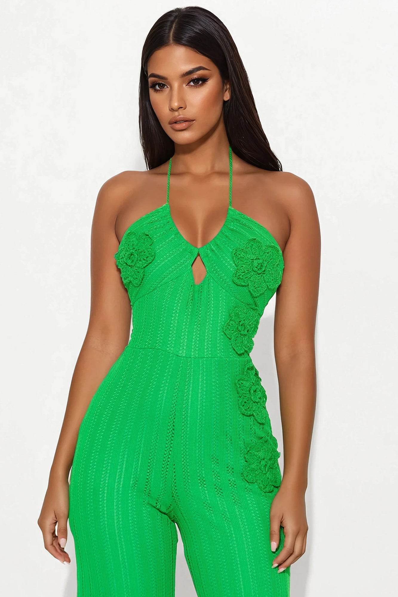 Marissa Crochet Jumpsuit - Green