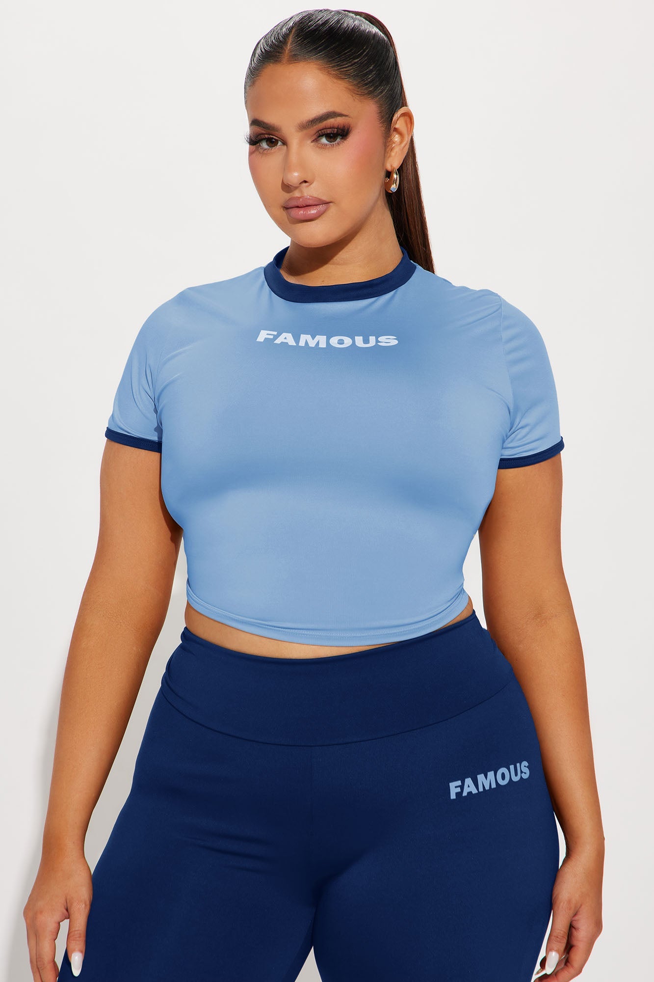 Almost Famous Pant Set - Navy/combo